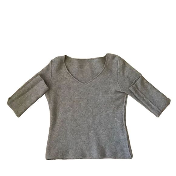 Vintage Knit V-Neck Sweater - Picture 1 of 9